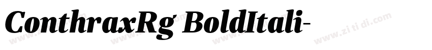 ConthraxRg BoldItali字体转换 ConthraxRg BoldItali字体转换